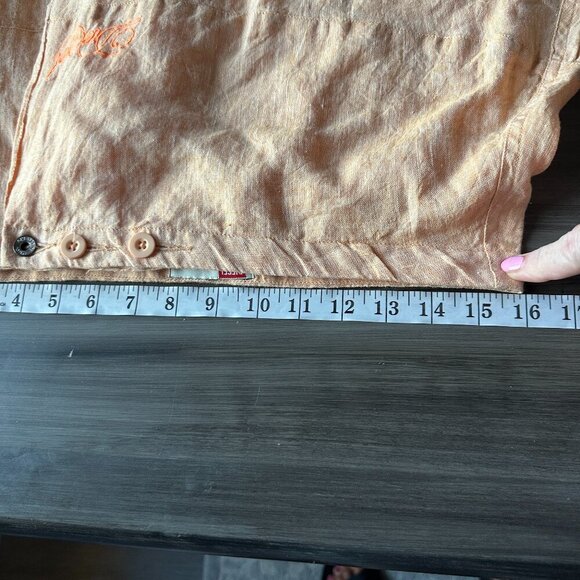 NWT Diesel 100% Linen Vintage Y2K Midi Length Skirt Size 16 Adjustable Side Tie - Picture 12 of 13